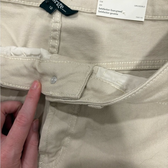 NWT George High Waist Tan Women's Shorts Size 12 - Picture 3 of 3